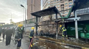 تحريات حول أسباب اندلاع حريق داخل موقف سيارات ميدان عبدالمنعم رياض